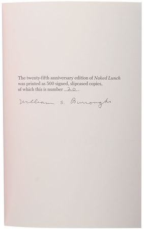Lot #734 William S. Burroughs Book - Image 1