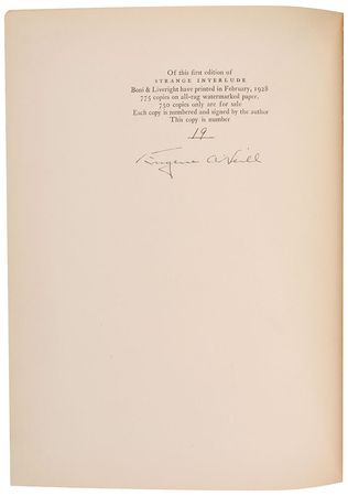 Lot #757 Eugene O’Neill Book - Image 1