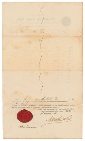Lot #263 King Kamehameha IV Signed Document - Image 2