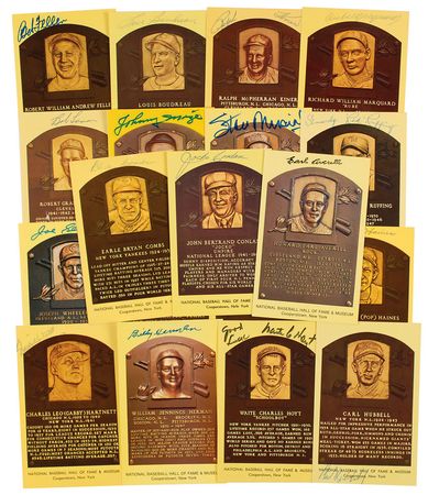 Lot #1055 Baseball Hall of Famers Hall Of Fame Cards - Image 1