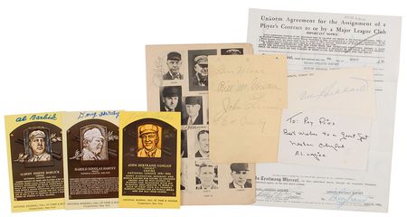 Lot #1054 Baseball Hall of Fame Umpires Group Lot - Image 2