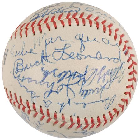 Lot #1028 Baseball Hall of Famers Baseball - Image 1