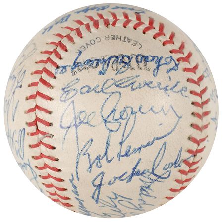 Lot #1028 Baseball Hall of Famers Baseball - Image 4