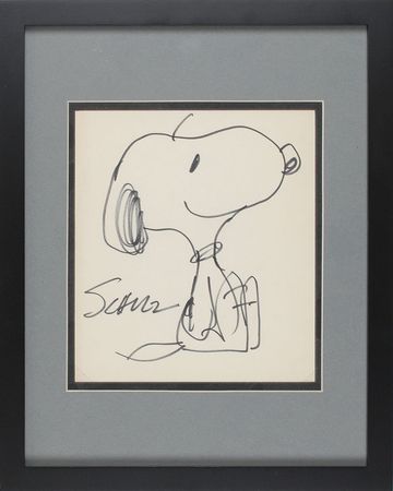 Lot #660 Charles Schulz Sketch - Image 1