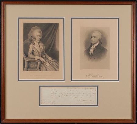 Lot #138 Alexander Hamilton: Amidst the contentious Constitutional Convention, Alexander Hamilton sends his good wishes - Image 1