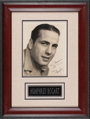 Lot #901 Humphrey Bogart: Extremely early Bogie photo inscribed to a “dish” of a starlet - Image 1