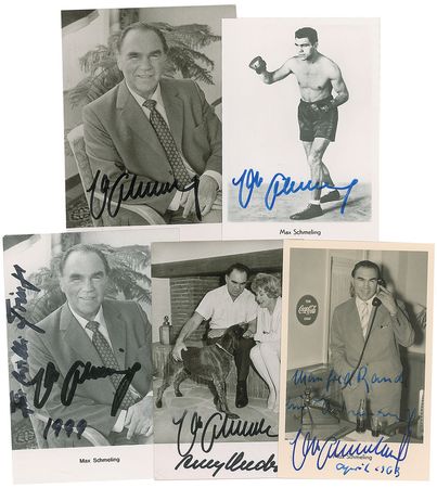 Lot #1076 Max Schmeling Signed Photographs - Image 1