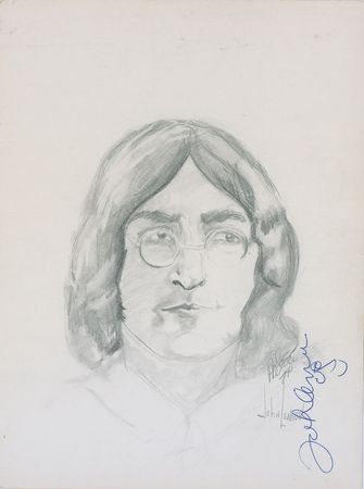 Lot #7022 Paul McCartney and John Lennon Signed Sketches - Image 2