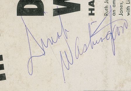 Lot #7198 Dinah Washington Signed Album - Image 2