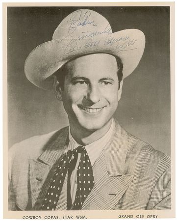 Lot #7166 Hawkshaw Hawkins and Cowboy Copas Pair of Signed Photographs - Image 1