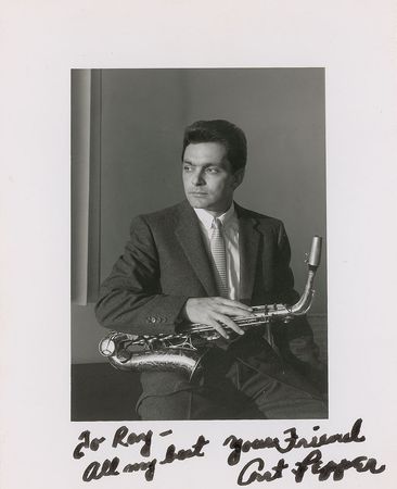 Lot #7223 Art Pepper Signed Photograph and Letter - Image 2