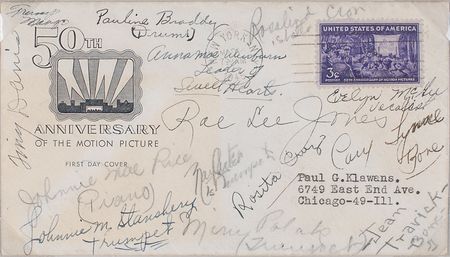 Lot #7232 The International Sweethearts of Rhythm Signed FDC - Image 2