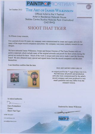 Lot #7030 Paul McCartney Key Photo, Transparency, and Hand Notated Proof - Image 7