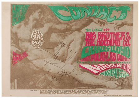 Lot #7246 Janis Joplin Signed Handbill - Image 1