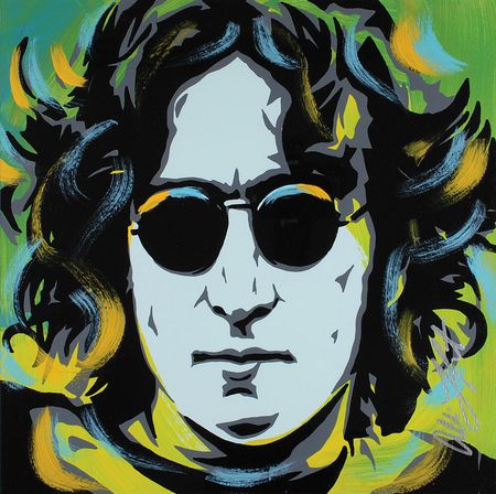 Lot #7052 John Lennon Pop Art: Allison Lefcort - Image 2