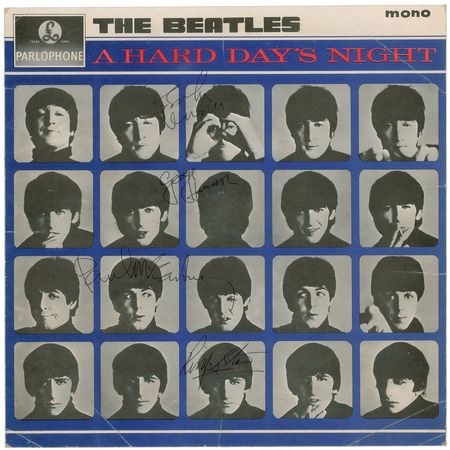 Lot #7002 Beatles Signed ‘A Hard Day’s Night’