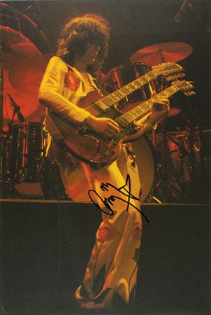 Lot #7140 Jimmy Page and Robert Plant Signed Mini Posters - Image 3