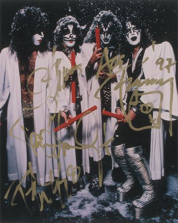 Lot #7306 KISS Signed Photograph - Image 1