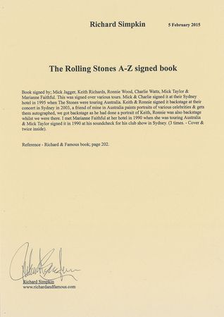 Lot #7109 Rolling Stones Signed Book - Image 7