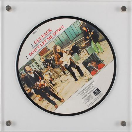 Lot #7014 Paul McCartney and George Harrison Signed Picture Disc - Image 2