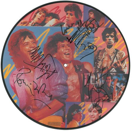 Lot #7107 Rolling Stones Signed Picture Disc Album - Image 1