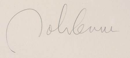 Lot #7031 John Lennon Signed Bag One Lithograph