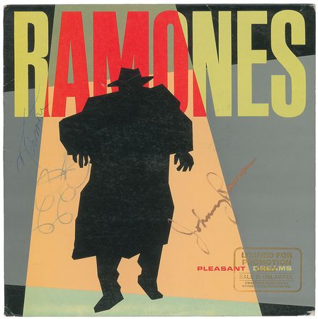 Lot #7446 The Ramones Signed ?Pleasant Dreams? Promo Album and Radio Sampler - Image 1