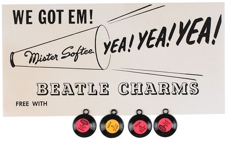 Lot #7072 Beatles Pair of 45 RPMs and Set of Charms - Image 5