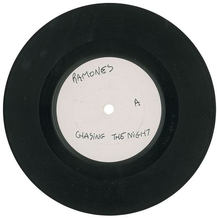 Lot #7458 The Ramones 45 RPM UK Test Pressing: Howling at the Moon / Chasing the Night - Image 1