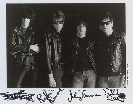 Lot #7434 The Ramones Signed Photograph and Press Kit - Image 1