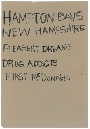 Lot #7435 The Ramones Stage-used Set List - Image 1