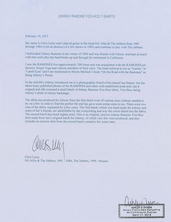 Lot #711 Johnny Ramone - Image 5