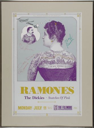 Lot #7425 The Ramones Signed Fillmore Poster - Image 1