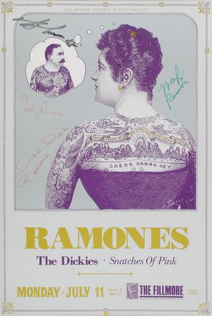 Lot #7425 The Ramones Signed Fillmore Poster - Image 2
