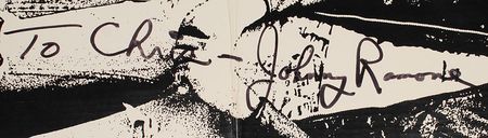 Lot #7410 The Ramones Rocket to Russia Signed Cardboard Standee - Image 4