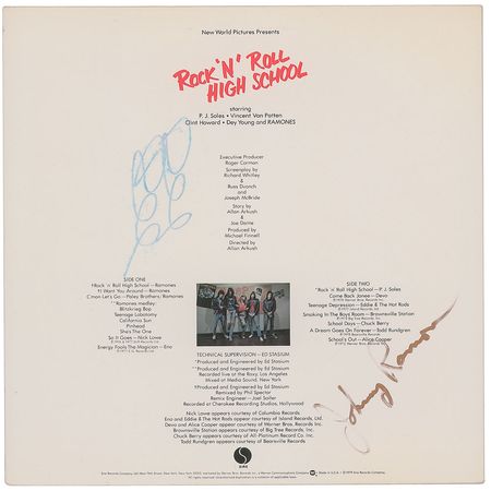 Lot #7442 Pair of Ramones Signed Albums - Image 2
