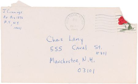 Lot #7473 Johnny Ramone Pair of Autograph Letters Signed - Image 3