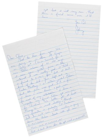 Lot #7476 Johnny Ramone Autograph Letter Signed - Image 1
