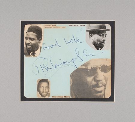Lot #7174 Thelonious Monk Signature - Image 2