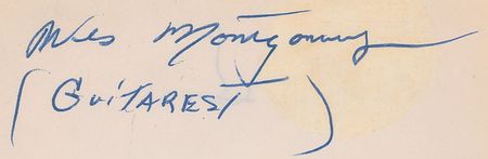 Lot #7190 Wes Montgomery Signature - Image 1