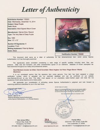 Lot #7289 Deep Purple Signed Album - Image 2