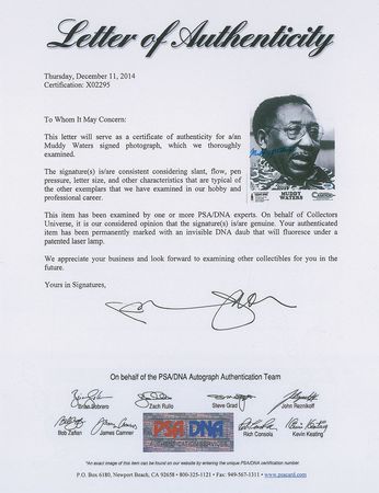 Lot #7186 Muddy Waters Signed Photograph - Image 2