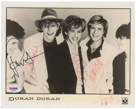 Lot #7524 Duran Duran Signed Photograph - Image 1
