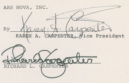 Lot #7299 The Carpenters Signed Document - Image 3