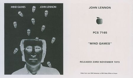 Lot #7077 John Lennon Mind Games Flyer - Image 2
