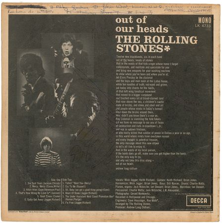 Lot #7103 Rolling Stones Signed Album - Image 1