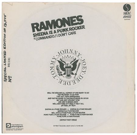 Lot #7460 The Ramones Limited Edition ?Sheena is a Punk Rocker? Album - Image 2