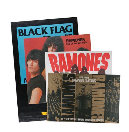 Lot #7430 The Ramones and Black Flag Collection of Four Posters - Image 1