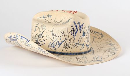 Lot #7168 Country Music Signed Cowboy Hat - Image 1