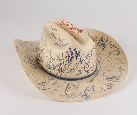 Lot #7168 Country Music Signed Cowboy Hat - Image 2